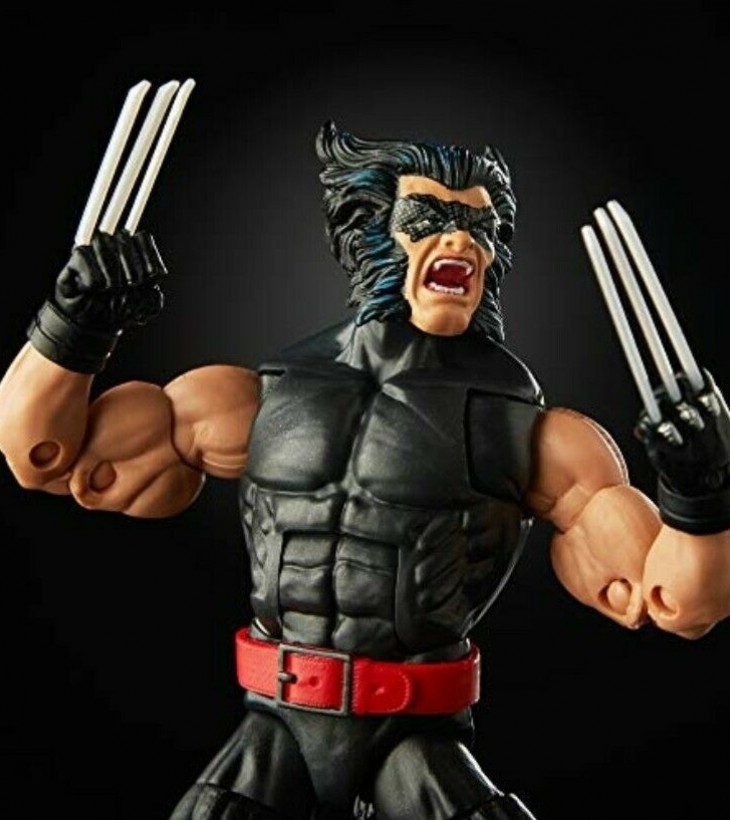 Marvel-80th-anniversary-the-uncanny-X-men-Wolverine-Hasbro-15-cm-fonds-noir-serre