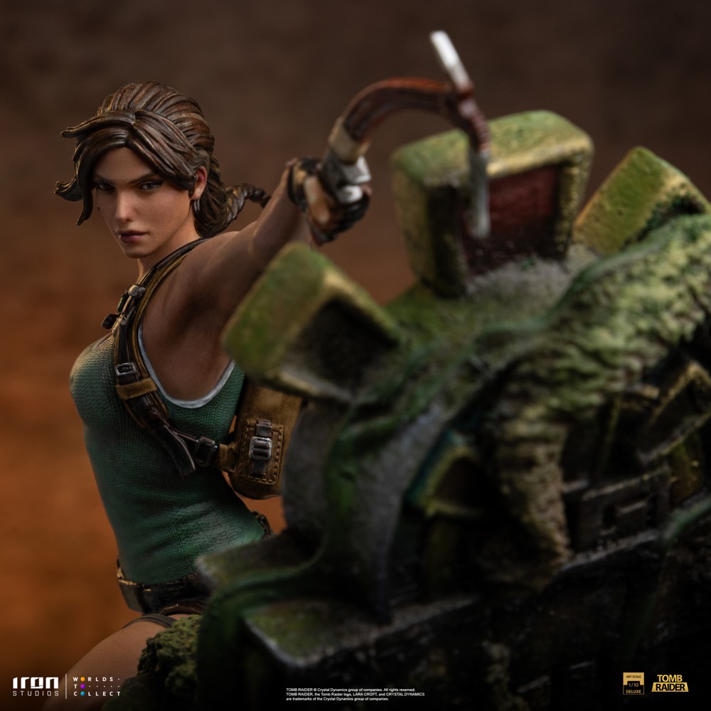Statue Lara Croft Tomb Raider – Impression 3D Résine, Peinte à La Main, échelle 1/9