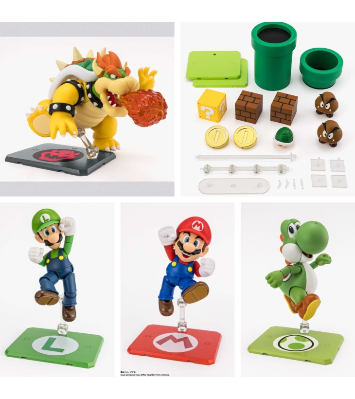 SUPER MARIO SH FIGUARTS LOT...