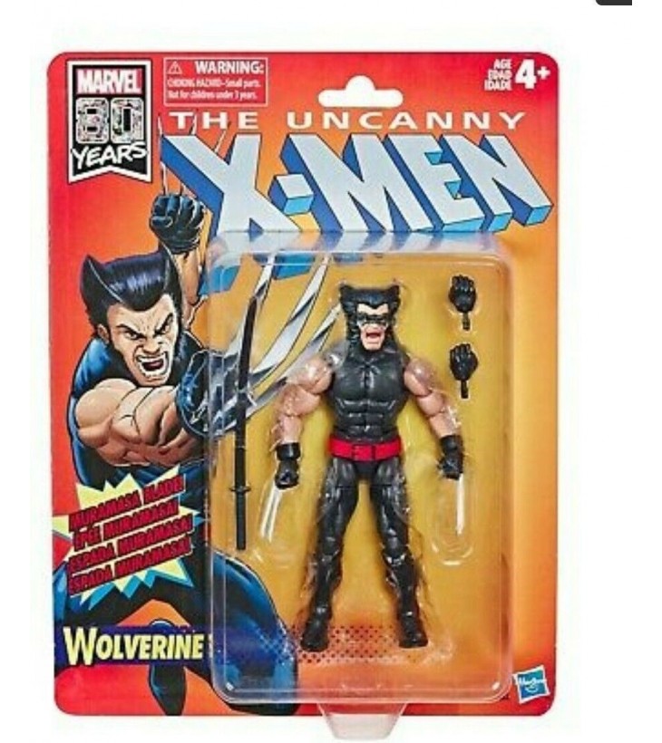 Marvel-80th-anniversary-the-uncanny-X-men-Wolverine-Hasbro-15-cm-boite