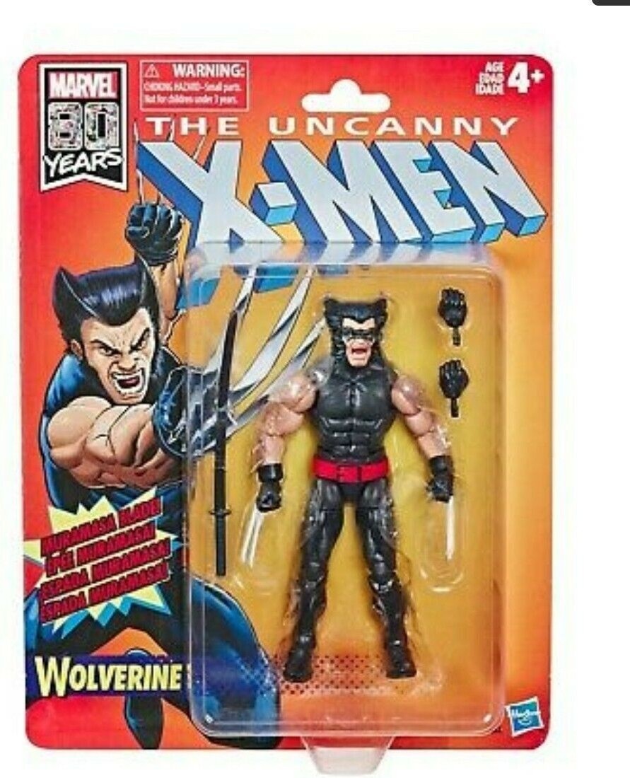 Marvel-80th-anniversary-the-uncanny-X-men-Wolverine-Hasbro-15-cm-boite